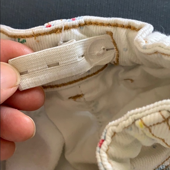 Zara Girls Floral Denim Cutoff Shorts - Picture 6 of 6